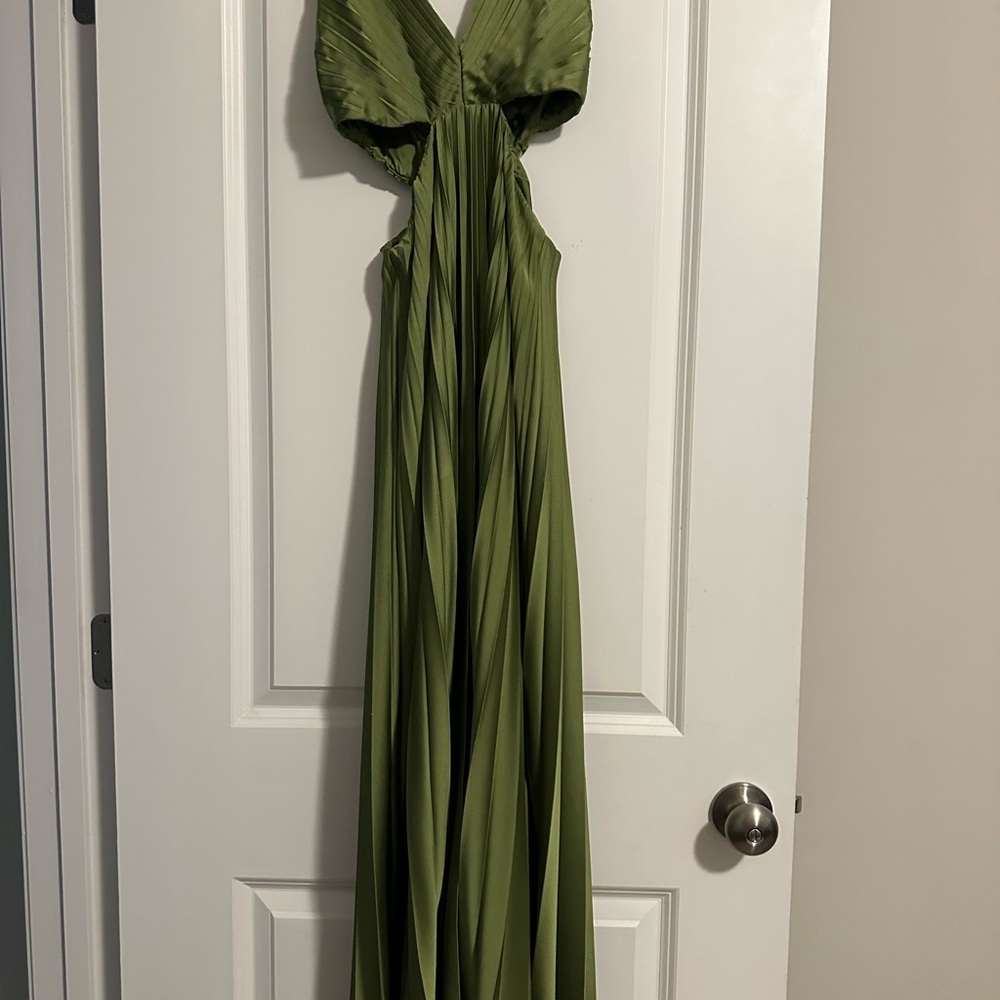 Abercrombie & Fitch Olive Green Maxi Dress